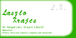 laszlo krajcs business card